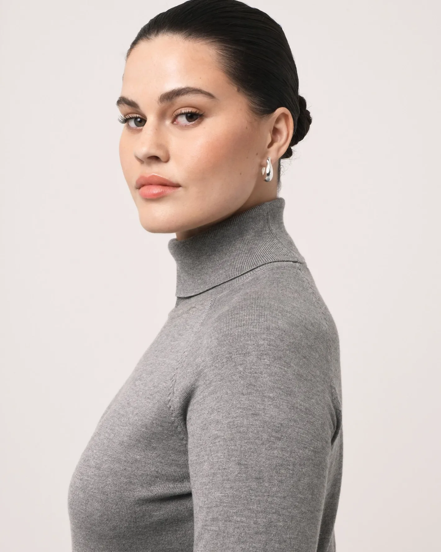 Forcast Clarisse Turtleneck Sweater Grey Online