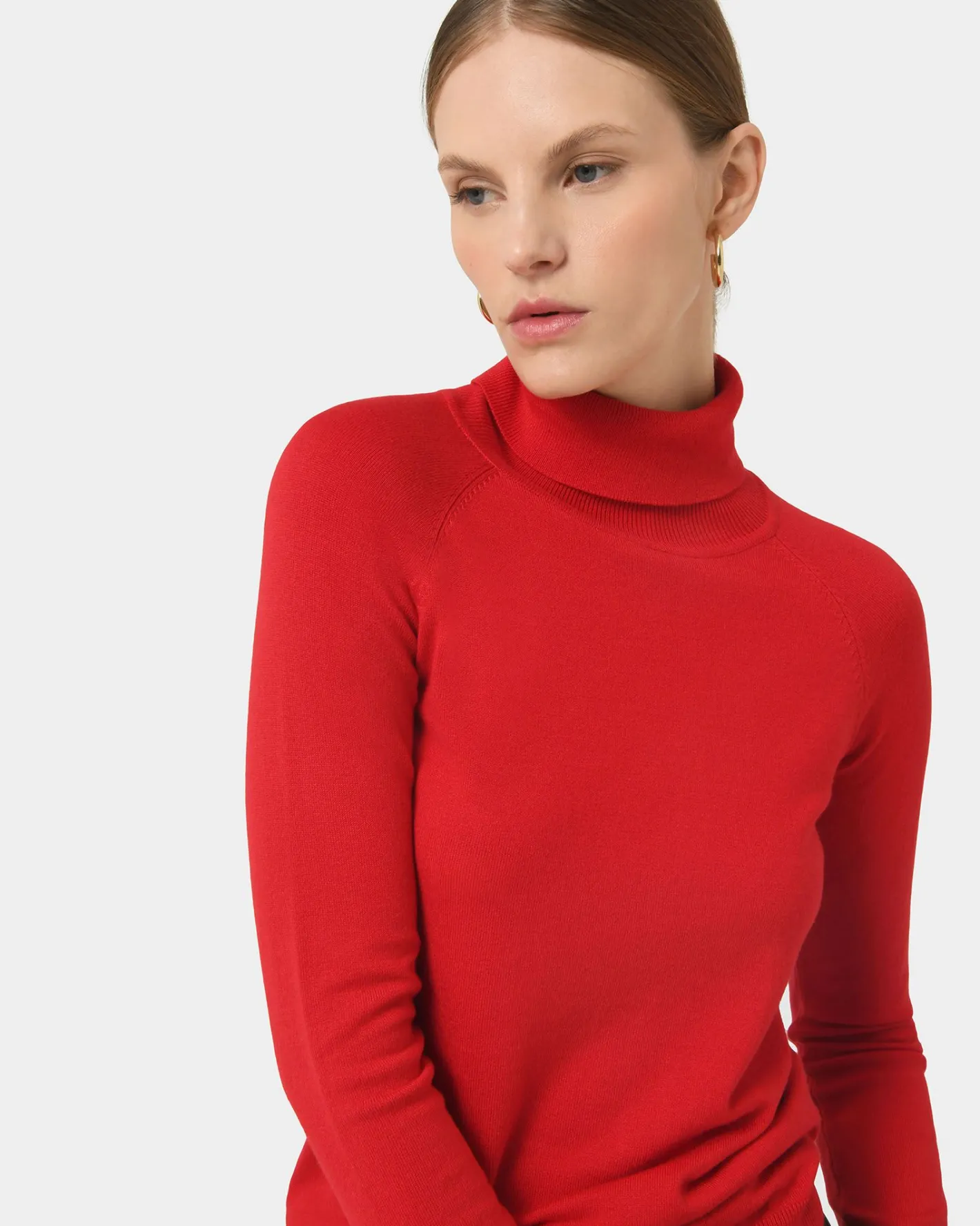 Forcast Clarisse Turtleneck Sweater Red