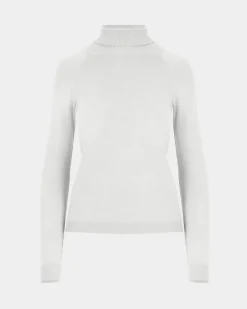 Forcast Clarisse Turtleneck Sweater Ivory New