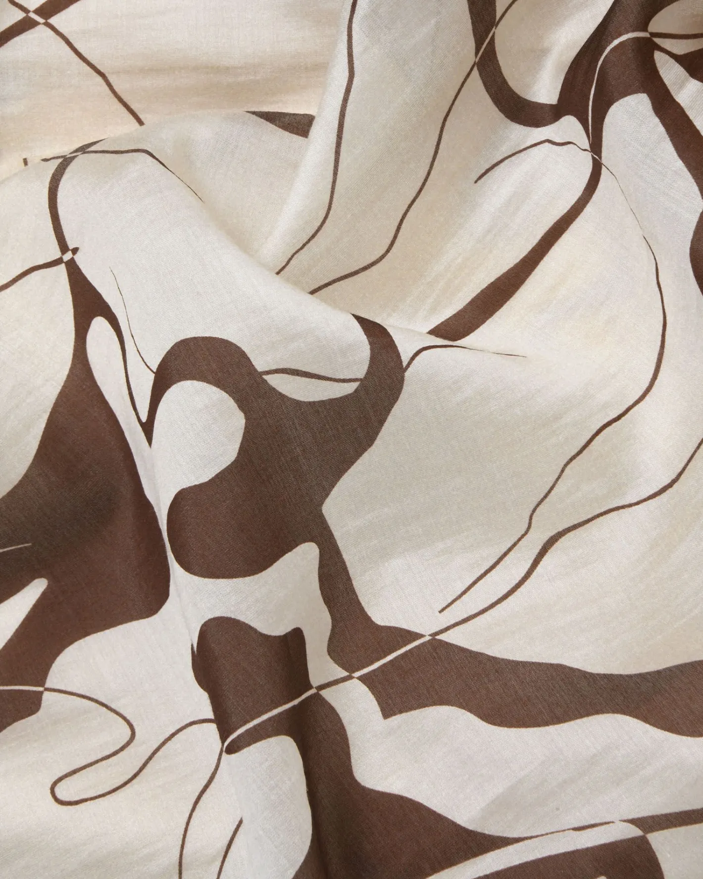 Forcast Cleo V-neck Dress Organic Brown