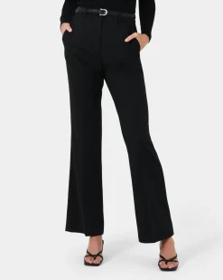 Forcast Clover Flare Leg Pants Black Online