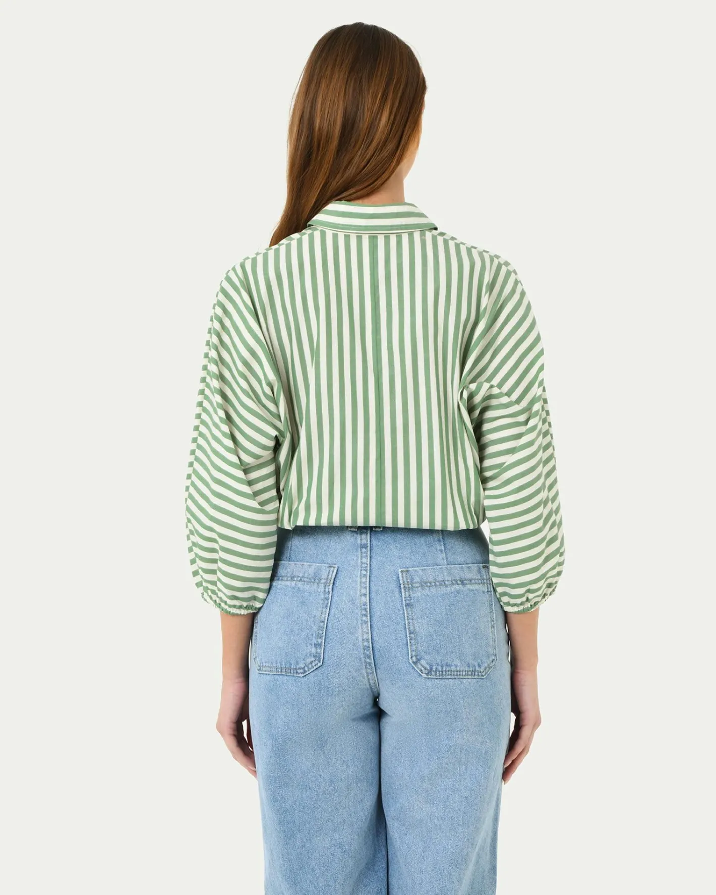 Forcast Courtney Relaxed Shirt Green Sale