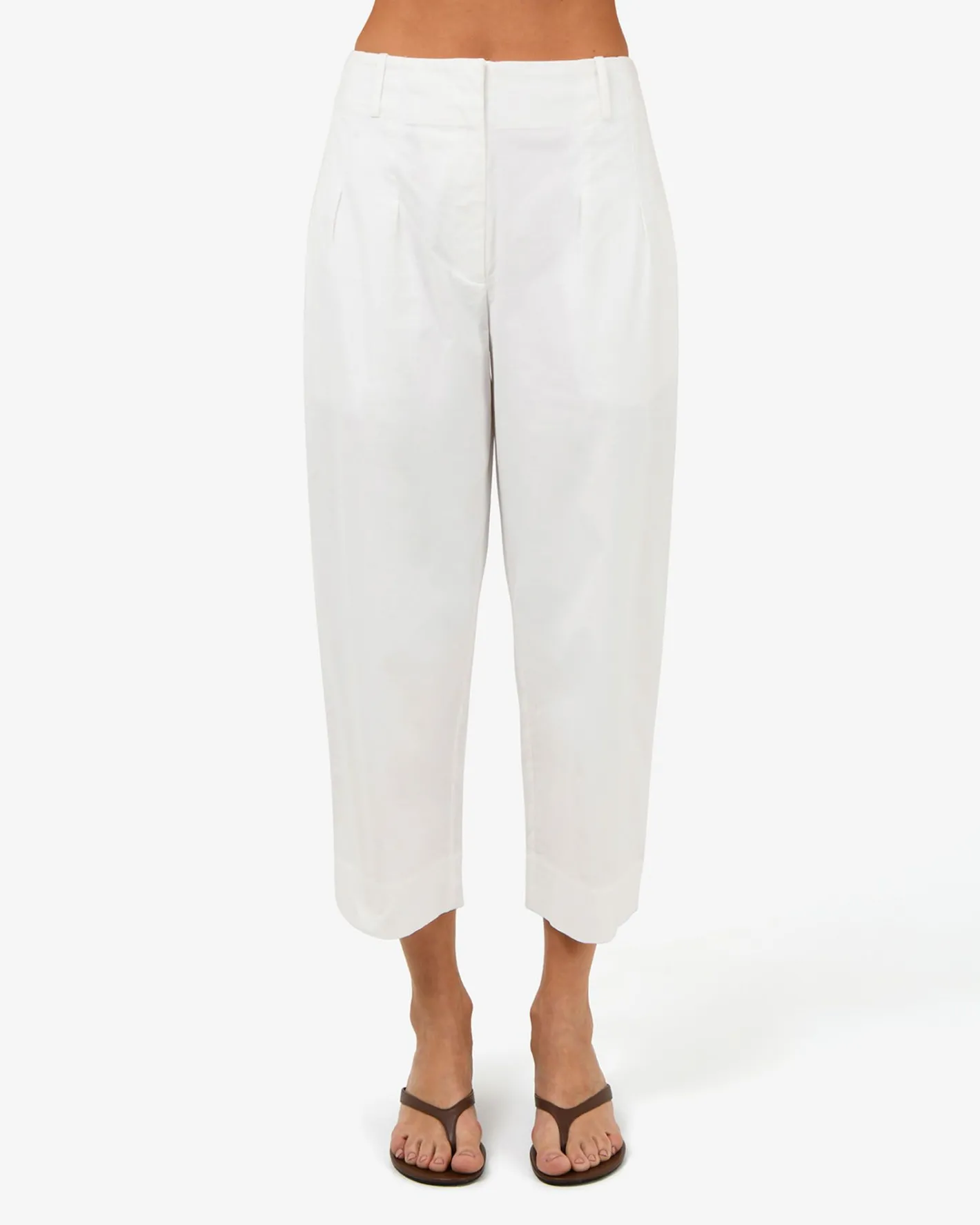 Forcast Dallas Barrel Leg Pants Ivory Sale