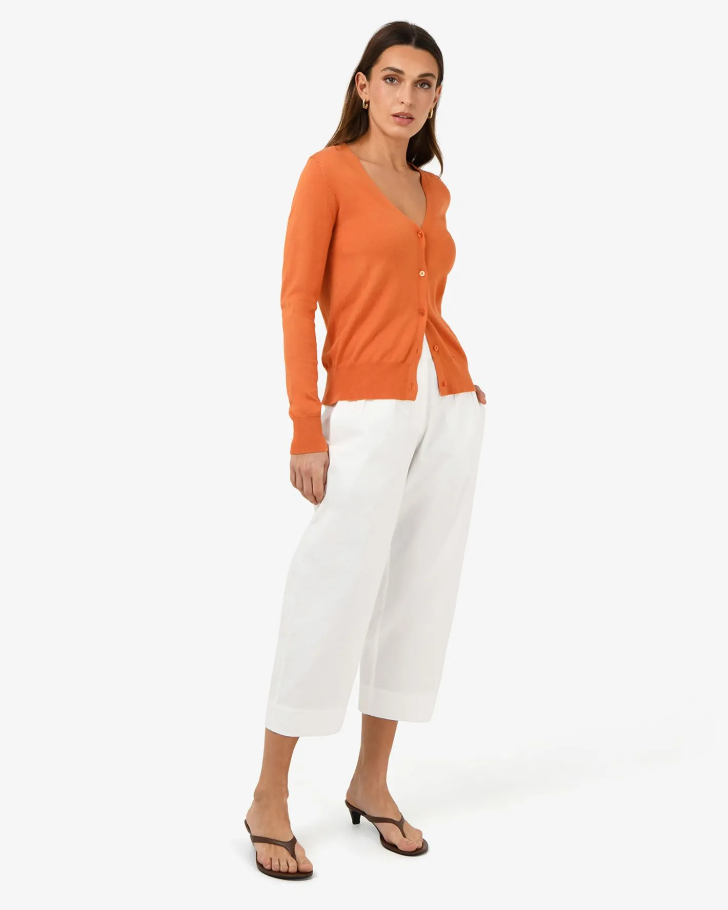 Forcast Dallas Barrel Leg Pants Ivory Sale