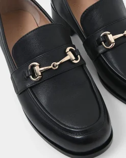 Forcast Dayana Leather Loafer Black Clearance