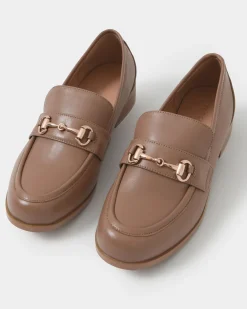 Forcast Dayana Leather Loafer Latte Hot