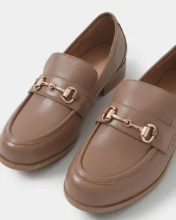 Forcast Dayana Leather Loafer Latte Hot
