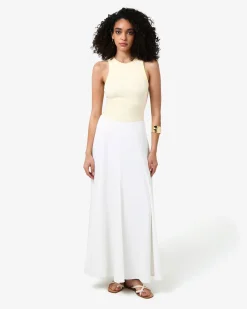 Forcast Devon Cotton Blend Singlet Butter Discount