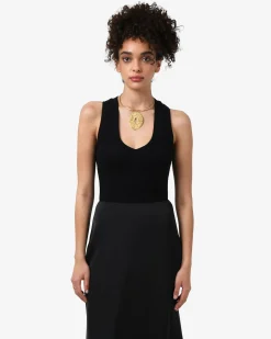 Forcast Devon V-neck Singlet Black Outlet