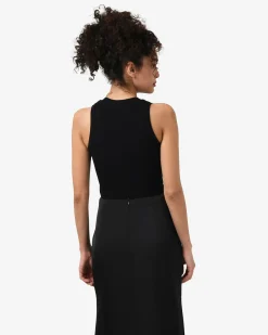 Forcast Devon V-neck Singlet Black Outlet