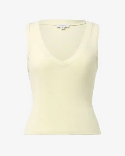 Forcast Devon V-neck Singlet Butter Best