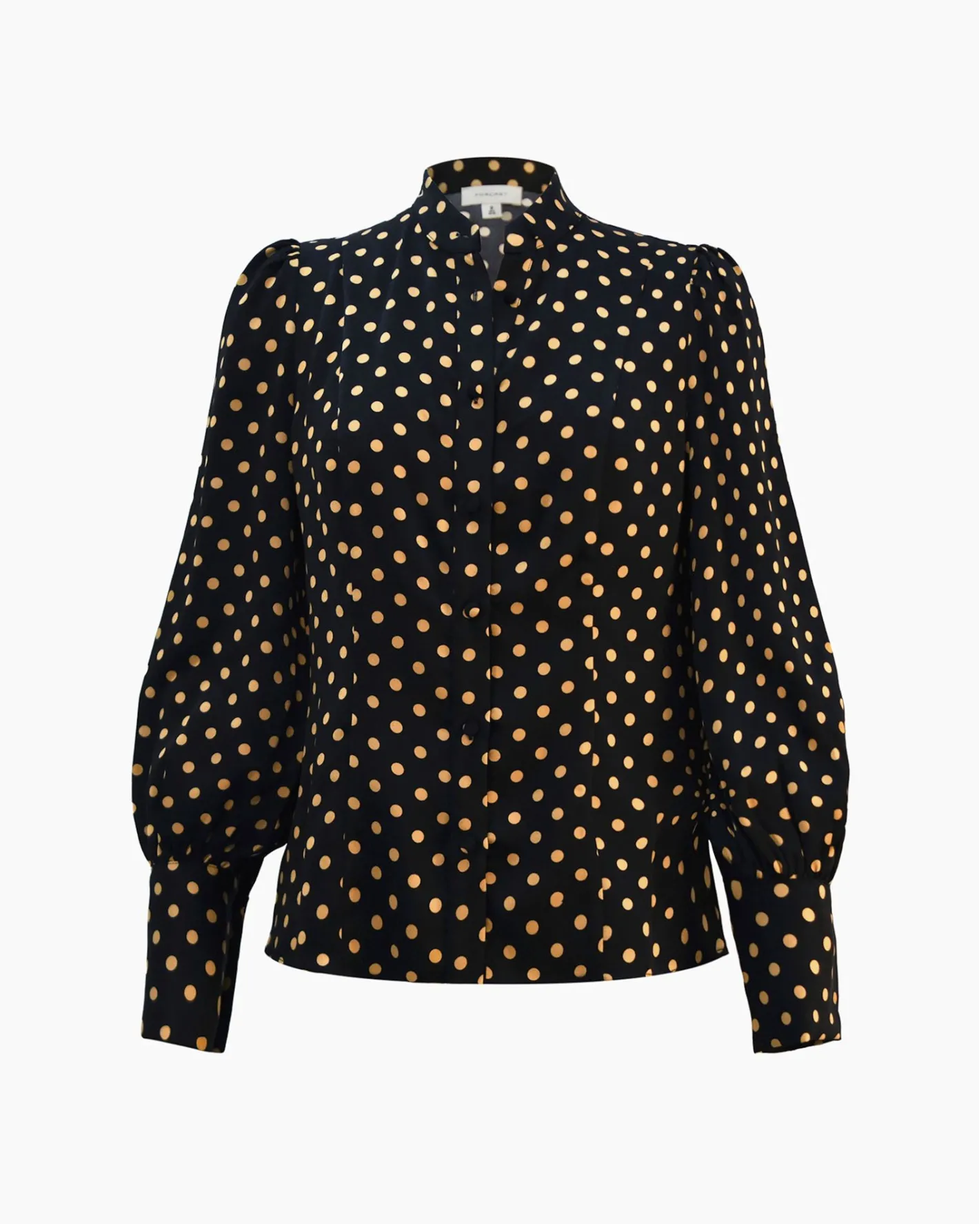 Forcast Dotti Polka Dot Printed Blouse Black Polka Dot Discount