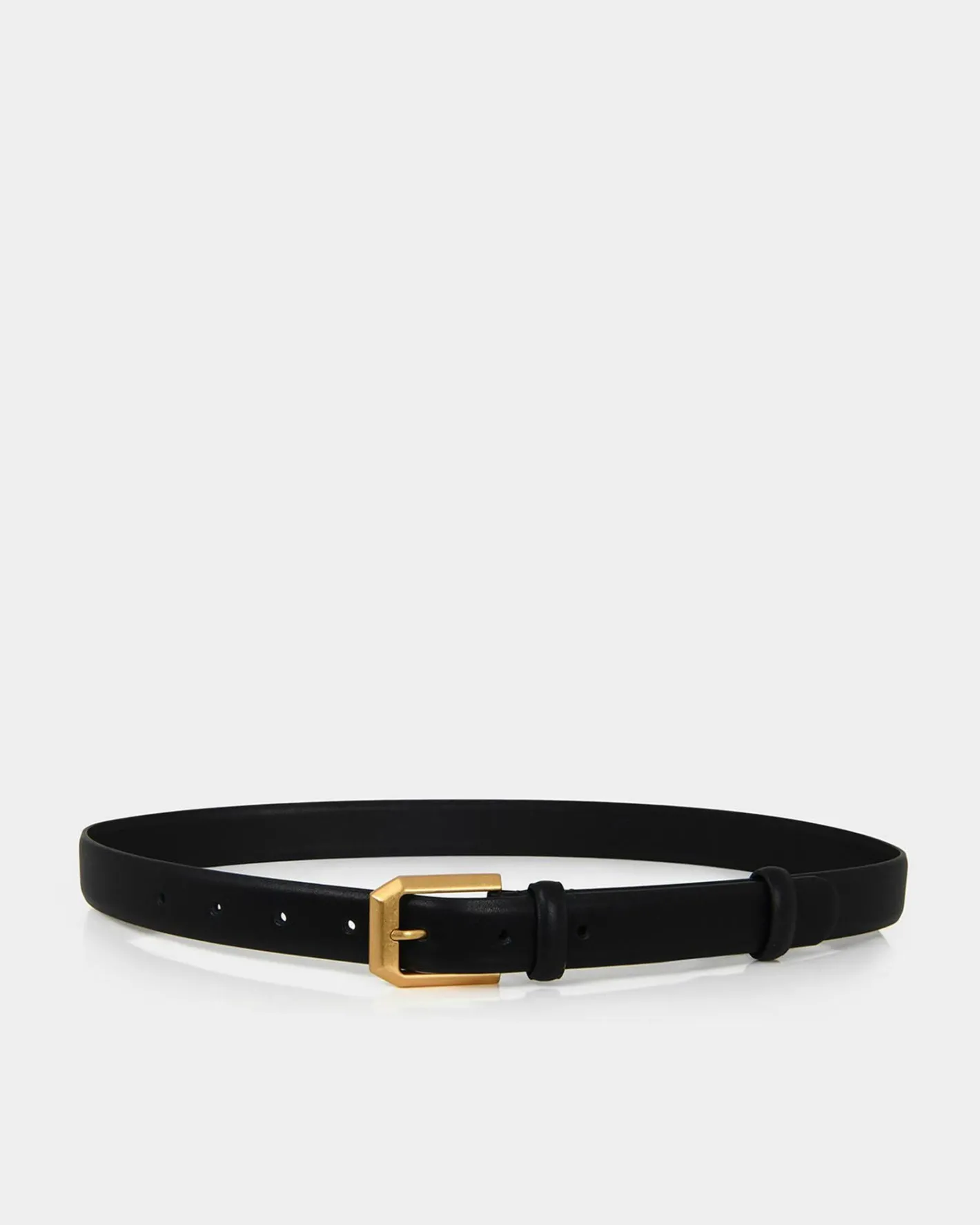 Forcast Dulce Leather Belt Black Discount