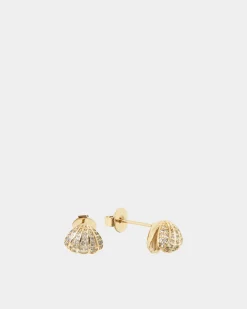 Forcast Ella 16k Plated Earrings Gold Discount