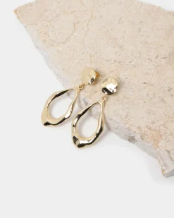 Forcast Elowen Earrings Gold New