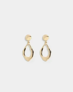 Forcast Elowen Earrings Gold New