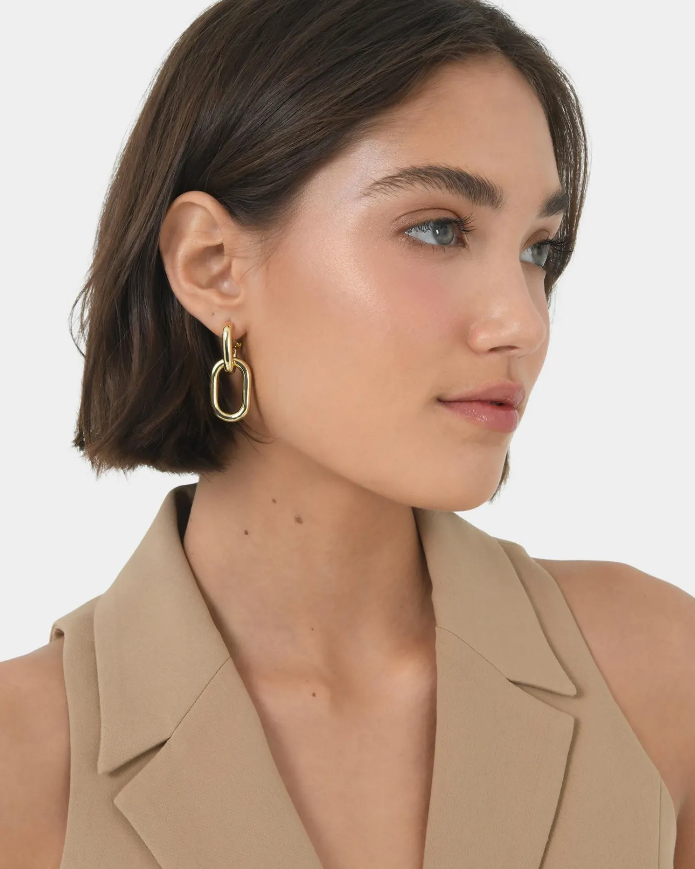 Forcast Elvira Earrings Gold Hot