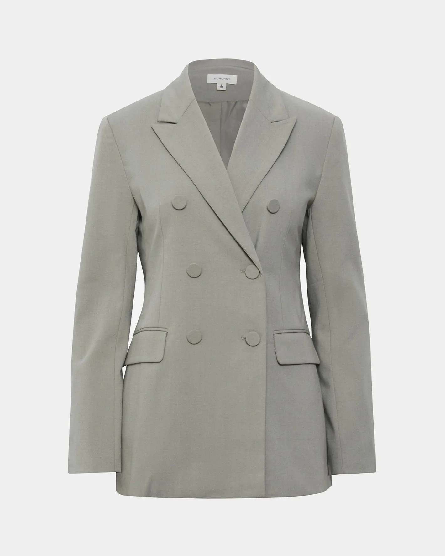 Forcast Emani Double Breasted Blazer Light Khaki Best