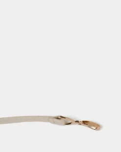 Forcast Emeri Leather Adjustable Belt Cream Online