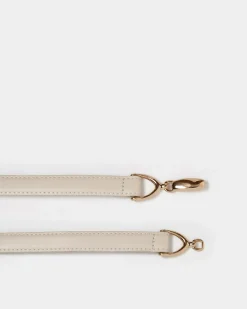 Forcast Emeri Leather Adjustable Belt Cream Online