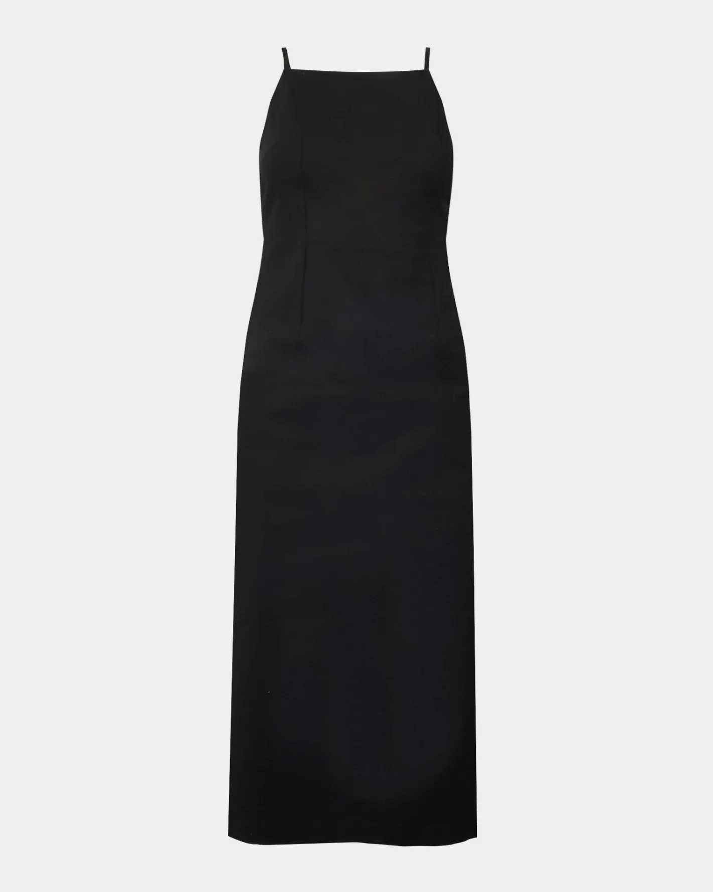 Forcast Emiko Fitted Slip Dress Black New