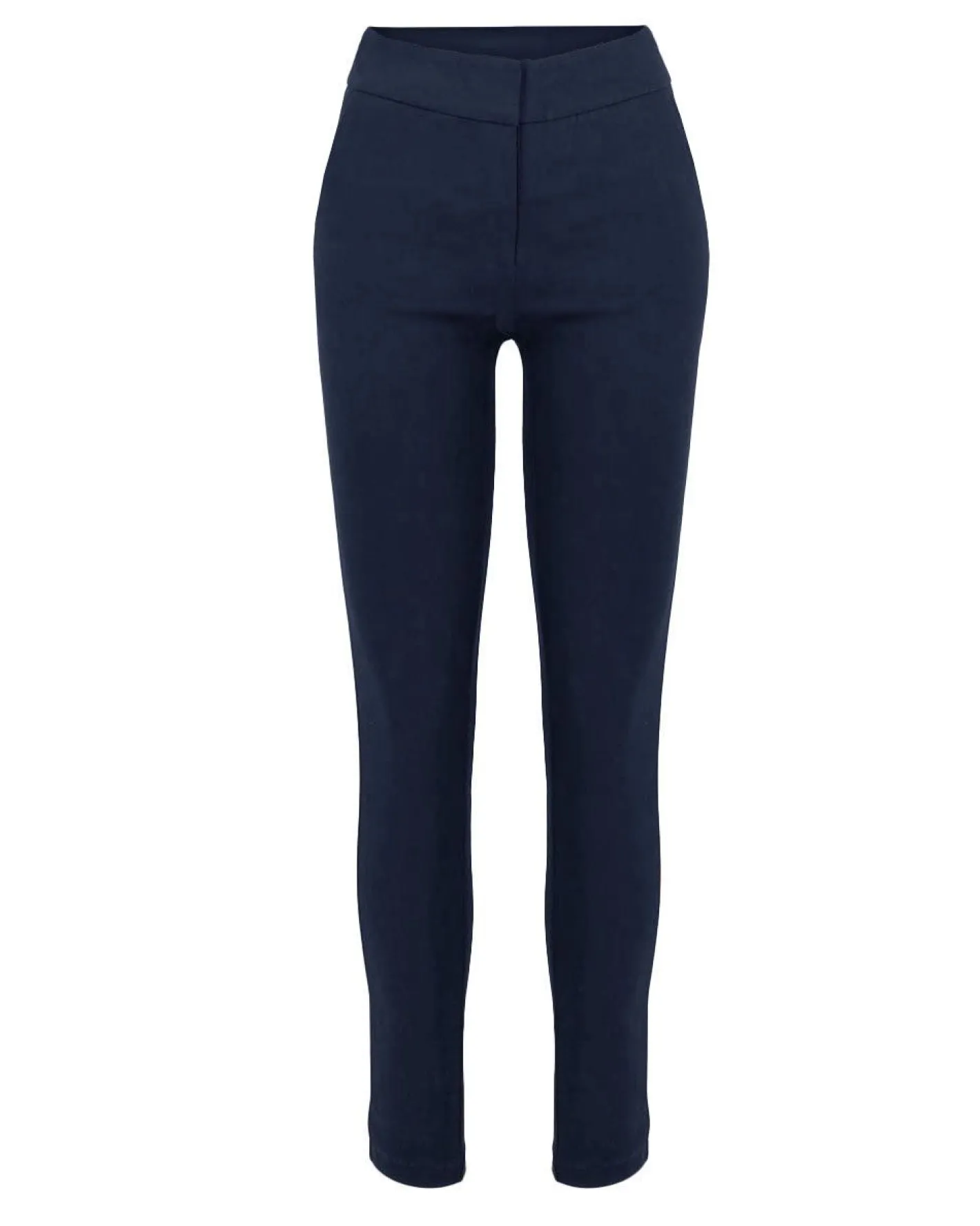 Forcast Emily High-Waisted Skinny Pants Navy Outlet