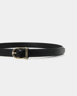 Forcast Emmarose Leather Belt Black Hot