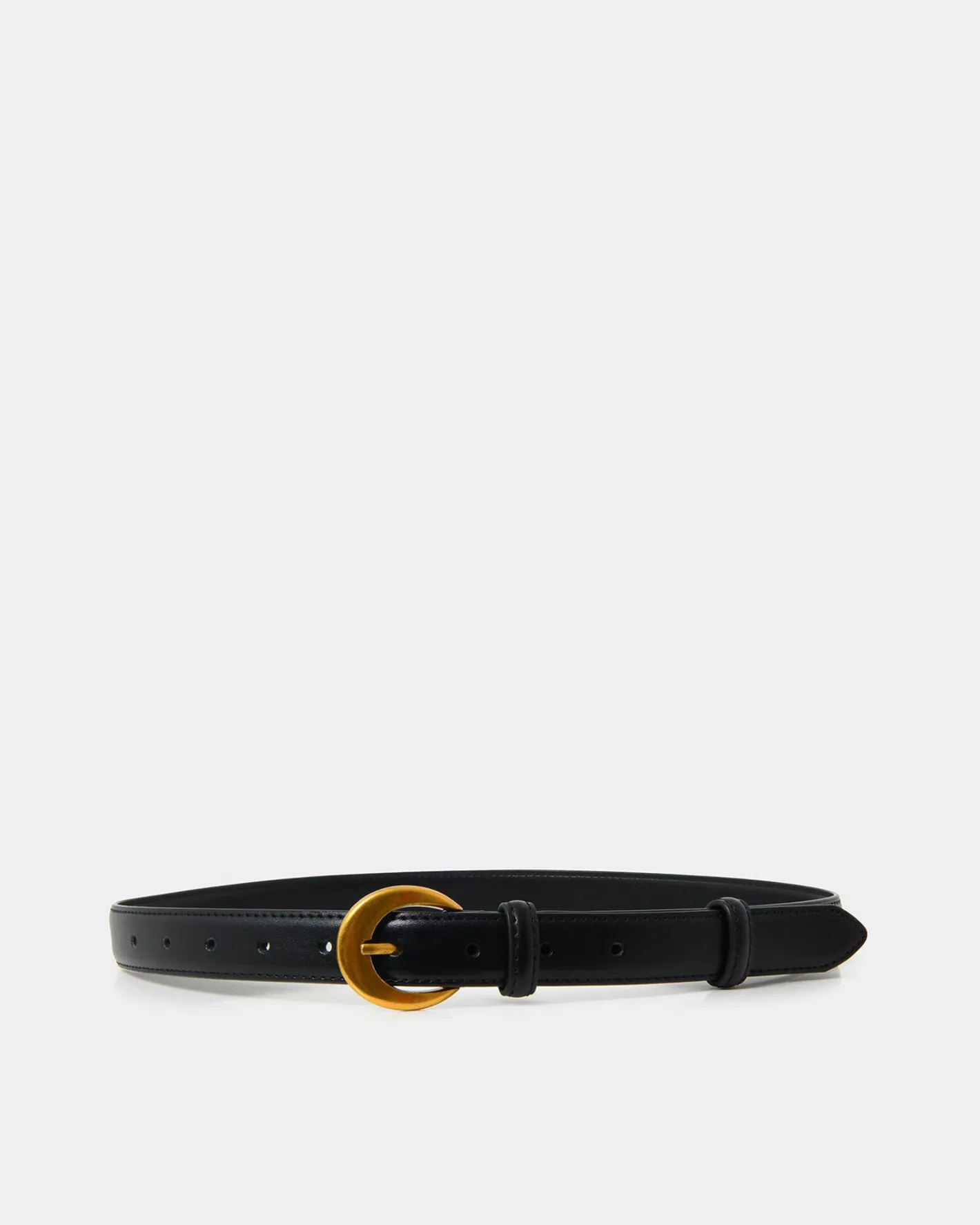 Forcast Ericka Leather Belt Black Discount
