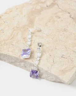 Forcast Eve Sterling Silver Earrings Lavender