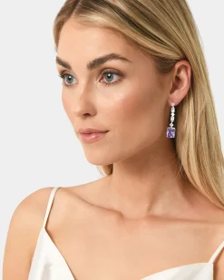 Forcast Eve Sterling Silver Earrings Lavender