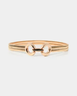 Forcast Evolet Stretch Metal Belt Gold New