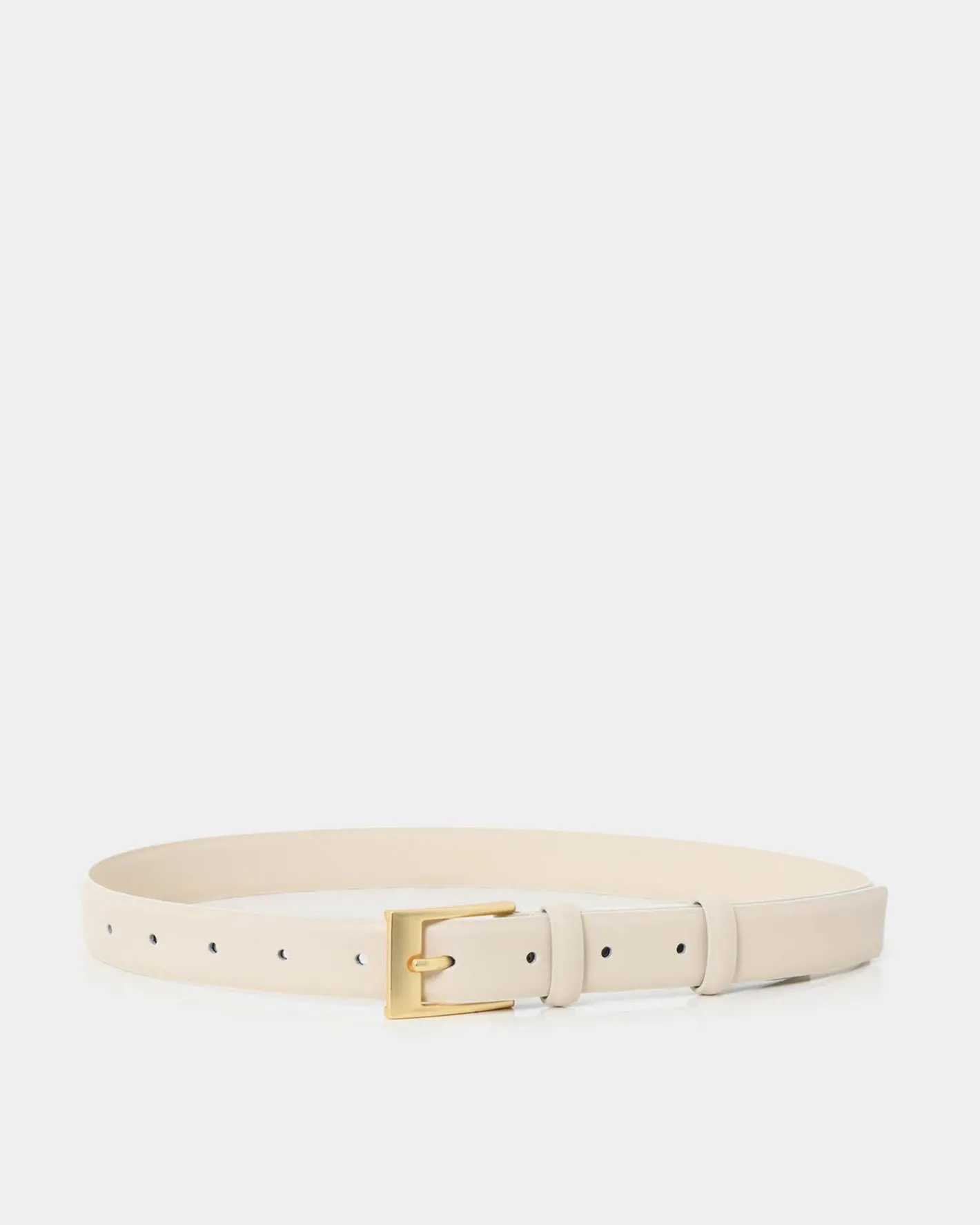 Forcast Faith Leather Belt Bone Best