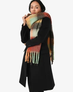 Forcast Finnley Checked Scarf Red Multi Online