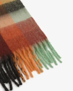 Forcast Finnley Checked Scarf Red Multi Online