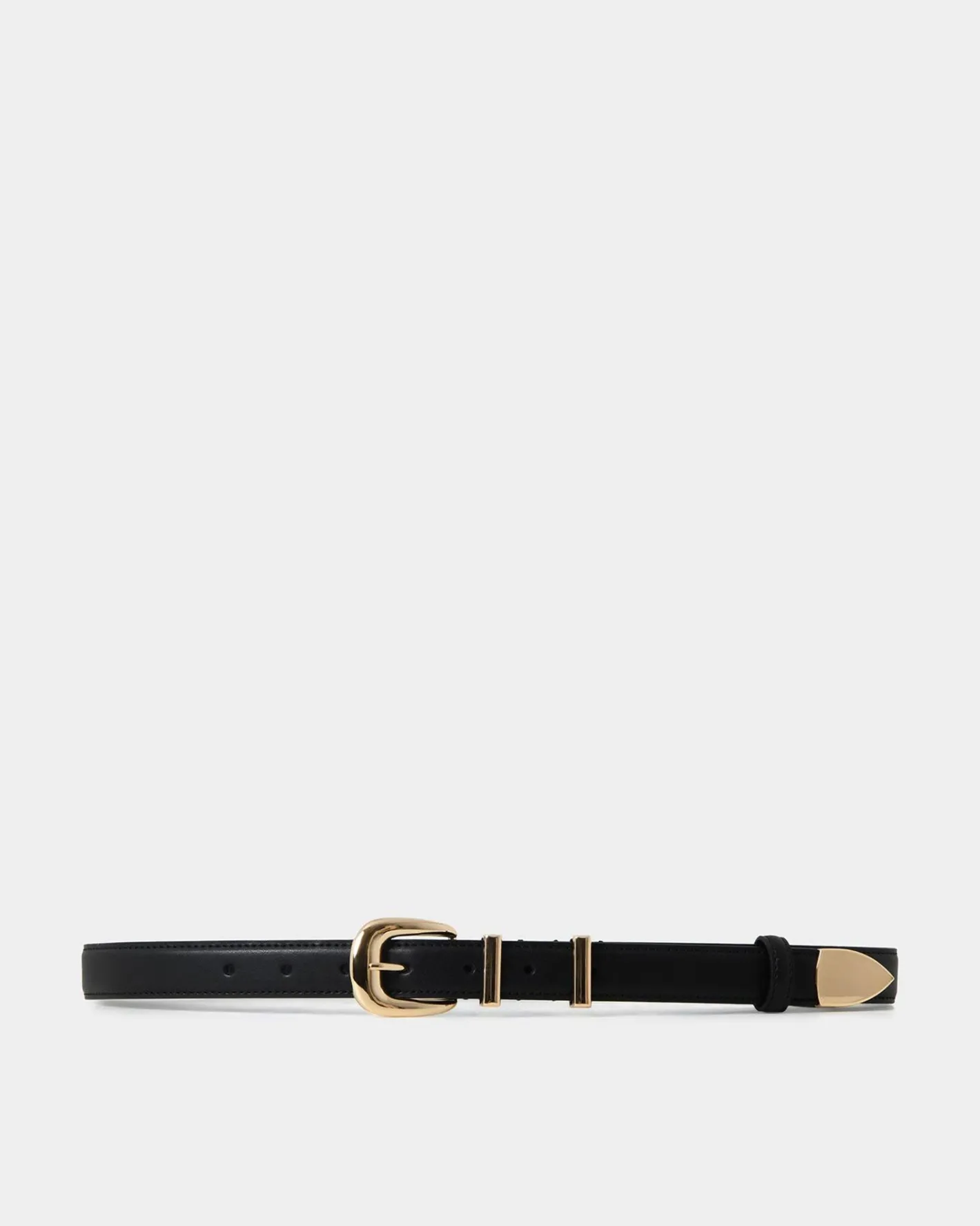Forcast Finnley Leather Belt Black Hot