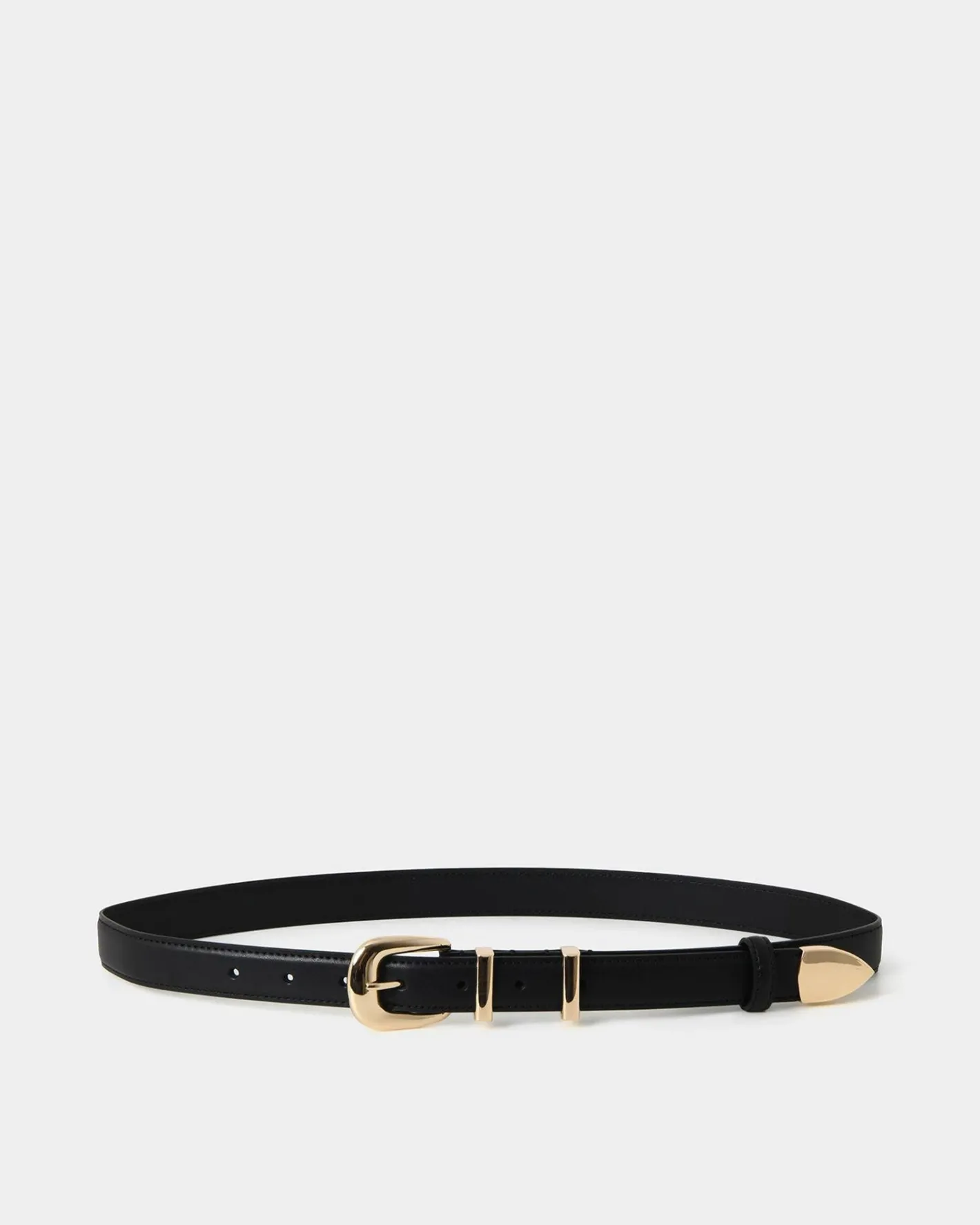 Forcast Finnley Leather Belt Black Hot