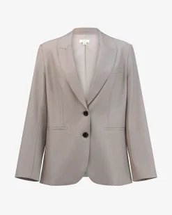 Forcast Fitzroy Single Breasted Blazer Oyster Beige Best