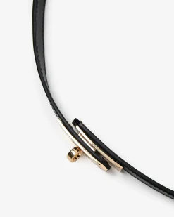 Forcast Gabriela Leather Belt Black Online