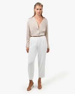 Forcast Ganni Tapered Pants Ivory Hot