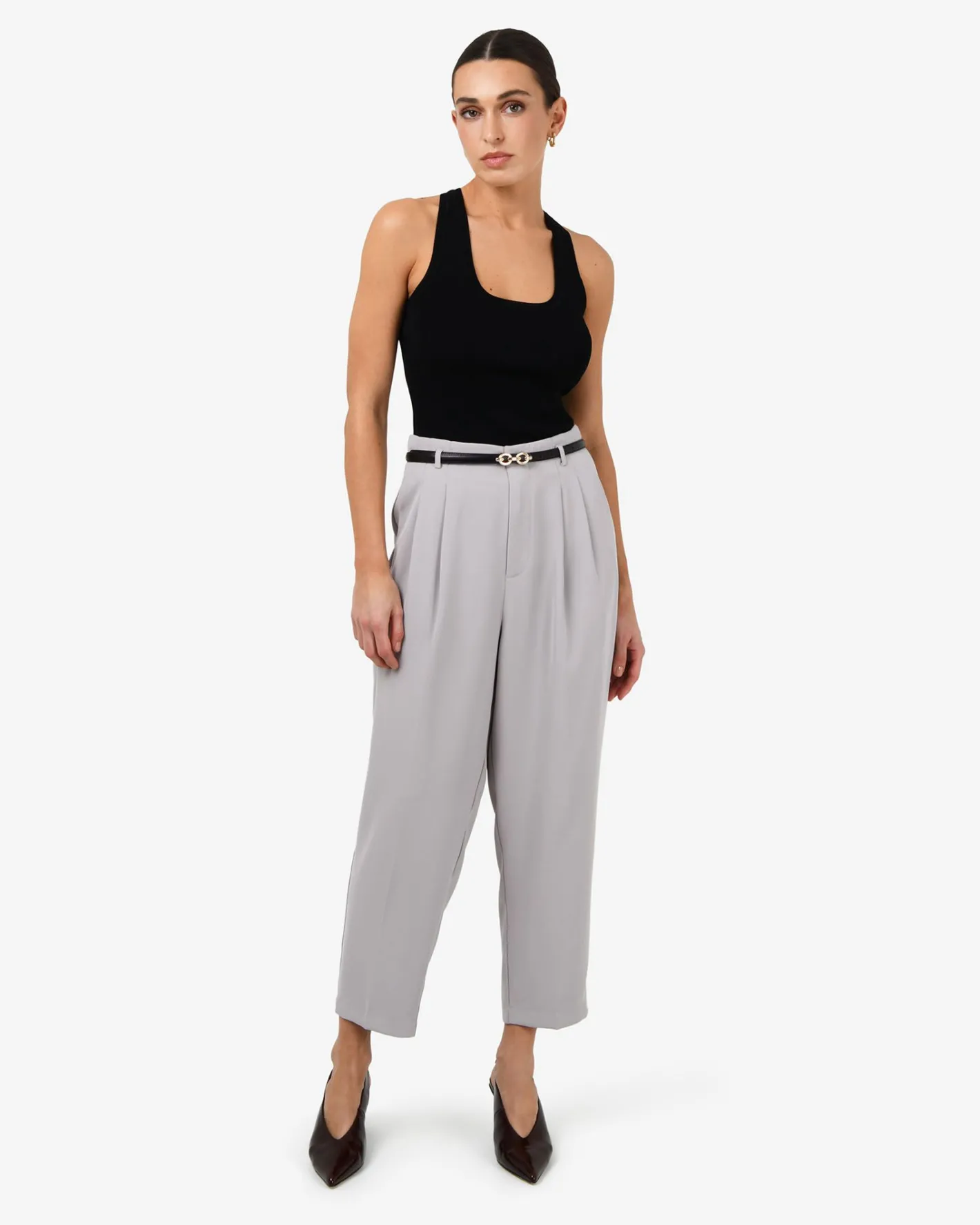 Forcast Ganni Tapered Pants Stone