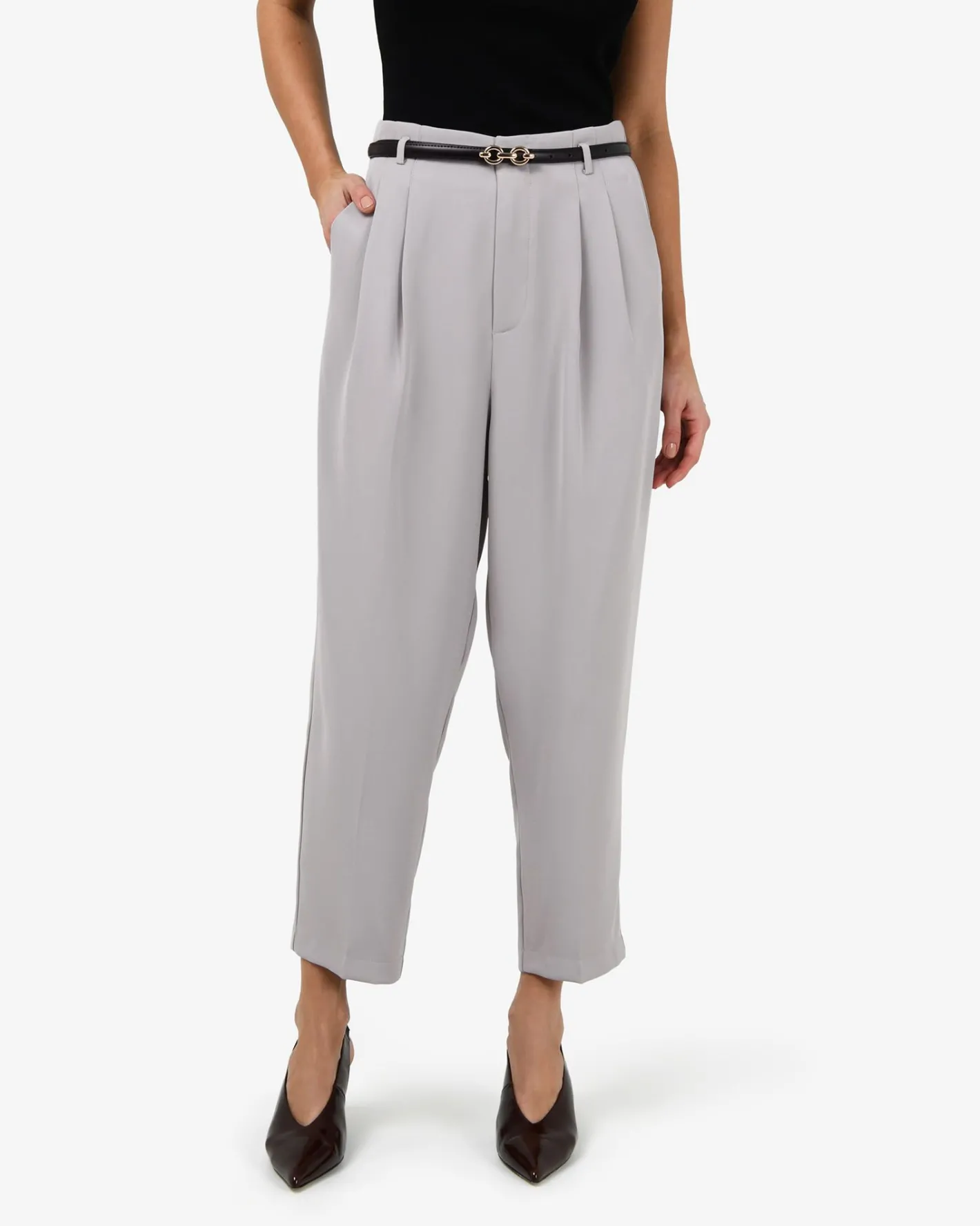 Forcast Ganni Tapered Pants Stone