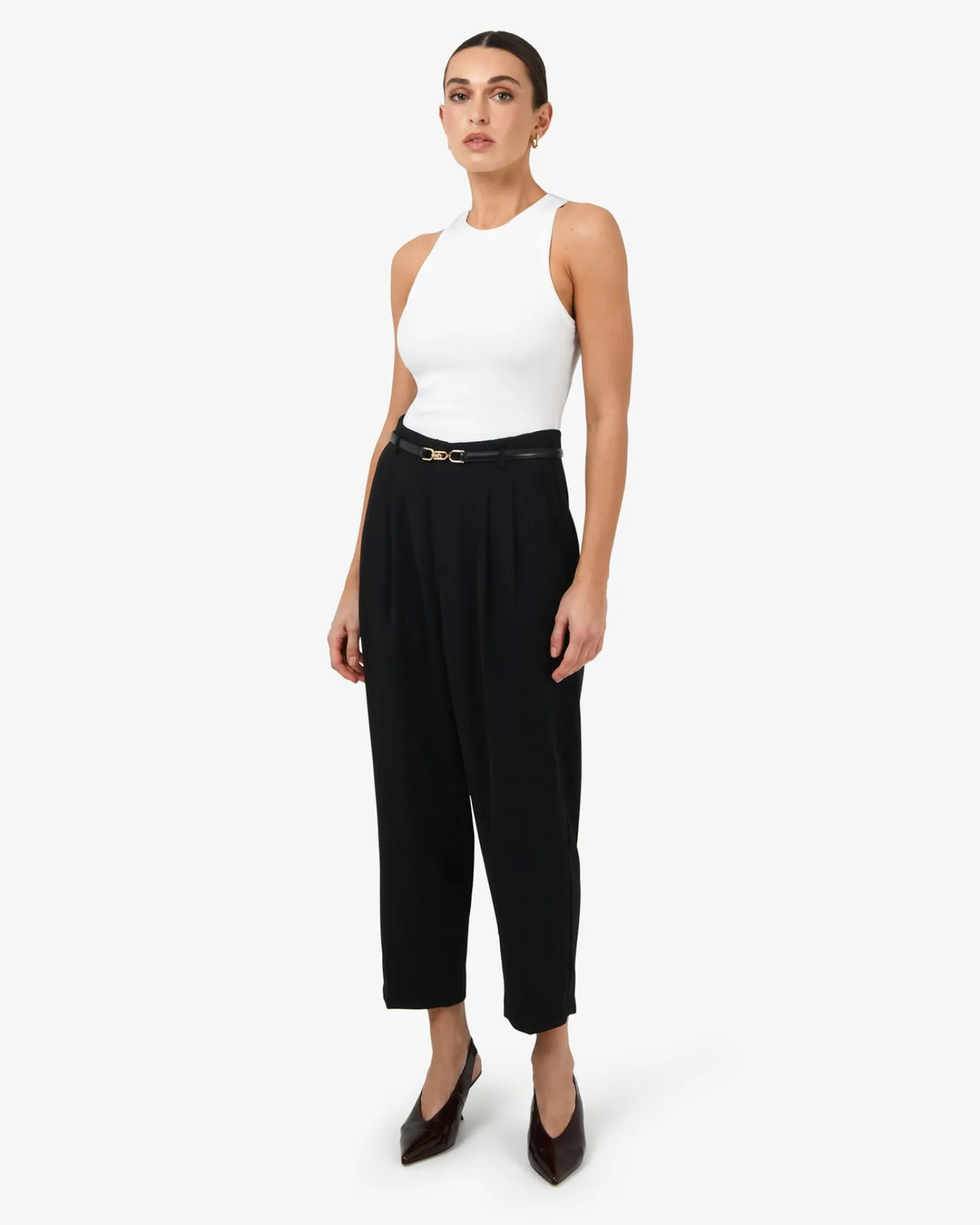 Forcast Ganni Tapered Pants Black New