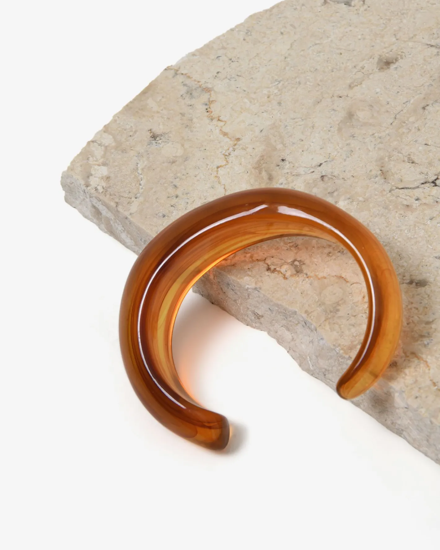 Forcast Gia Boho Resin Bangle Yellow Discount