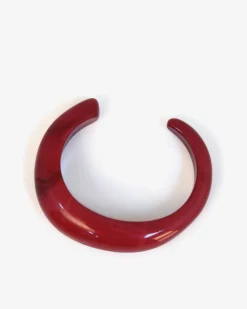 Forcast Gia Boho Resin Bangle Red Sale