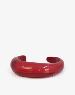Forcast Gia Boho Resin Bangle Red Sale