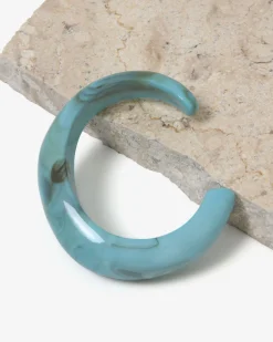Forcast Gia Boho Resin Bangle Blue Outlet
