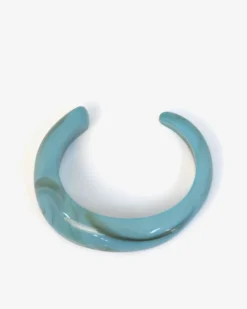 Forcast Gia Boho Resin Bangle Blue Outlet
