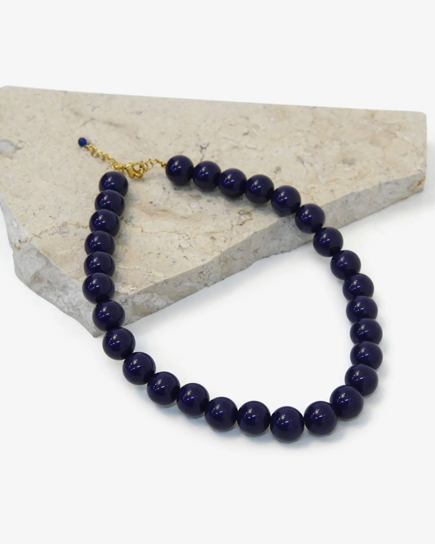 Forcast Gia Boho Resin Necklace Indigo Blue Sale