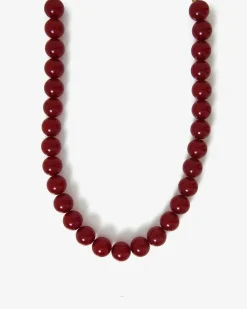 Forcast Gia Boho Resin Necklace Red Online