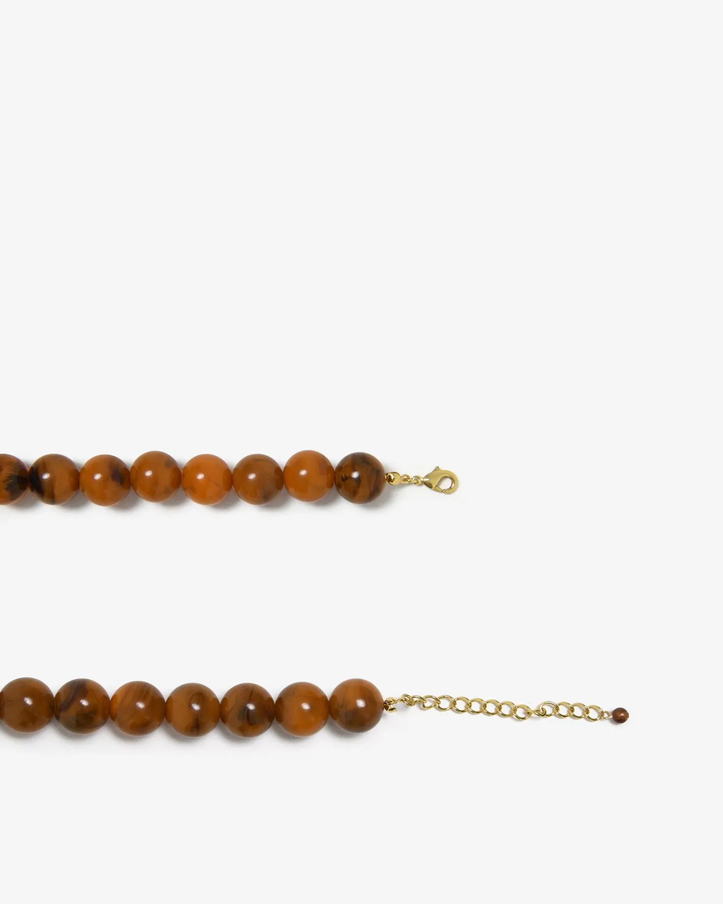 Forcast Gia Boho Resin Necklace Brown Hot